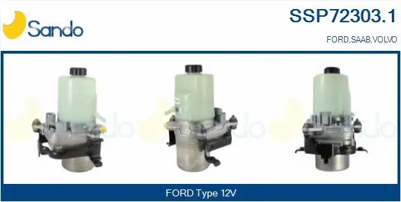 Pompe hydraulique, direction SANDO SSP72303.1