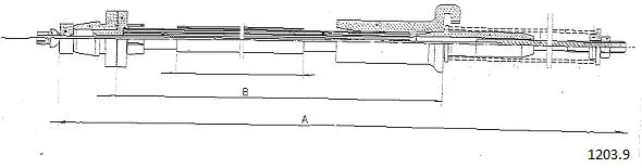 Câble d'accélération CABOR 1203.9