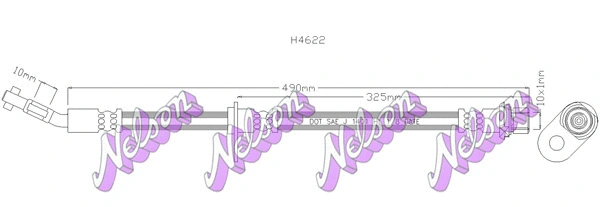 Flexible de frein KAWE H4622