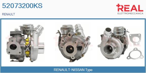 Turbocompresseur, suralimentation REAL 52073200KS