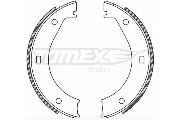Jeu de mâchoires de frein TOMEX Brakes TX 21-25