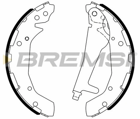 Jeu de mâchoires de frein BREMSI GF4800