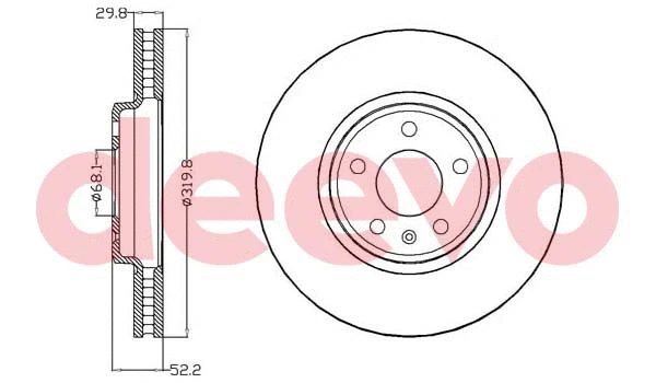 Disque de frein DEEVO BD20540