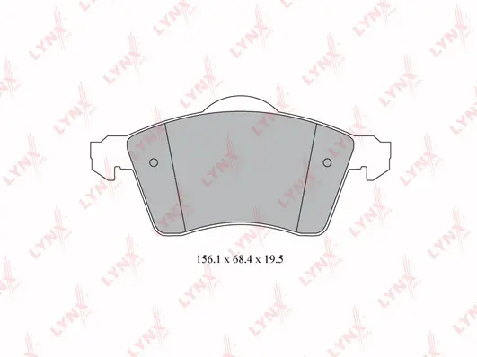 Kit de plaquettes de frein, frein à disque LYNXAUTO BD-8024