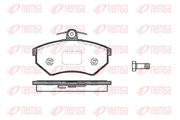 Kit de plaquettes de frein, frein à disque REMSA 0134.50