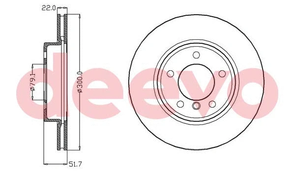 Disque de frein DEEVO BD34600