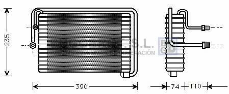 Évaporateur climatisation BUGOBROT 70-FTV021