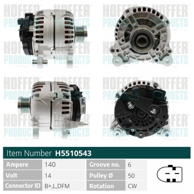 Alternateur HOFFER H5510543