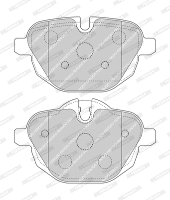 Kit de plaquettes de frein, frein à disque FERODO FDB4376-D