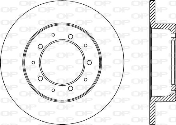 Disque de frein OPEN PARTS BDA1061.10