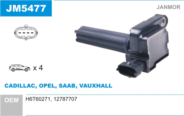 Bobine d'allumage JANMOR JM5477