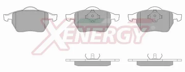 Kit de plaquettes de frein, frein à disque AP XENERGY X40485