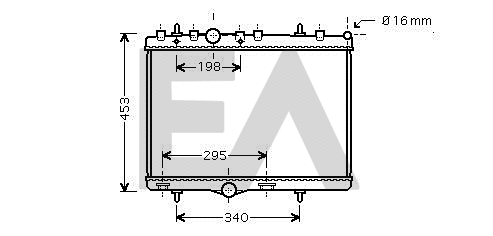 Radiateur, refroidissement du moteur EACLIMA 31R55106