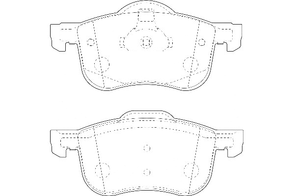 Kit de plaquettes de frein, frein à disque Omnicraft 2135124