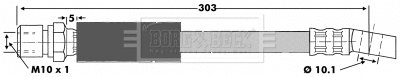 Flexible de frein BORG & BECK BBH6353