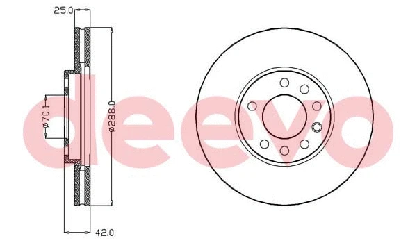 Disque de frein DEEVO BD31700