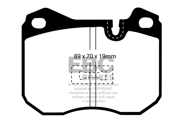 Kit de plaquettes de frein, frein à disque EBC Brakes DP3345C