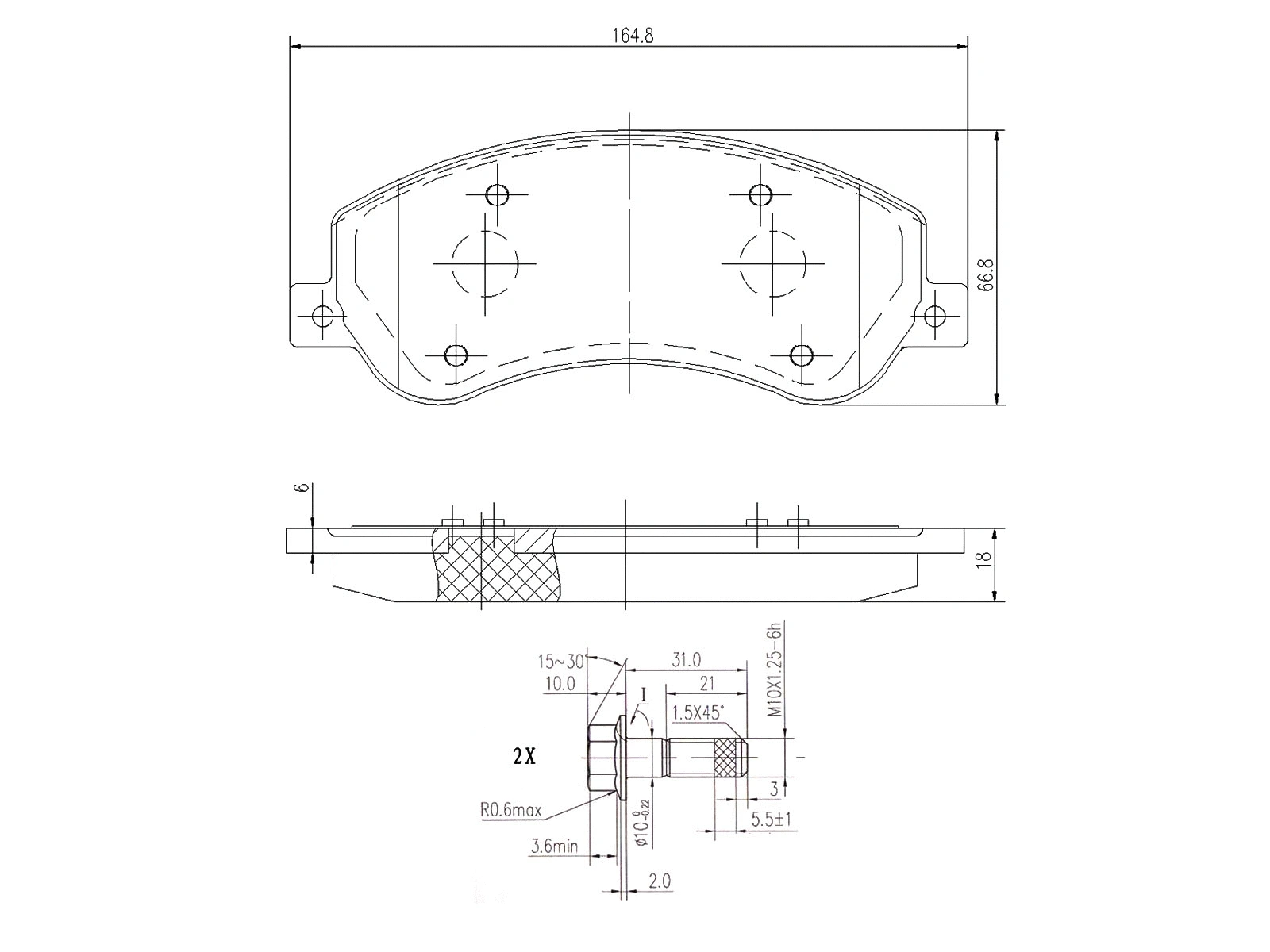 Kit de plaquettes de frein, frein à disque A.Z. Meisterteile AZMT-44-022-1466