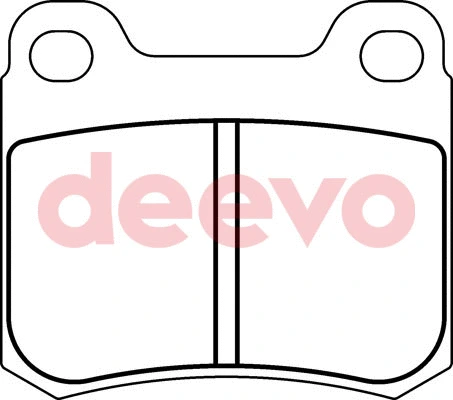 Kit de plaquettes de frein, frein à disque DEEVO BP57740