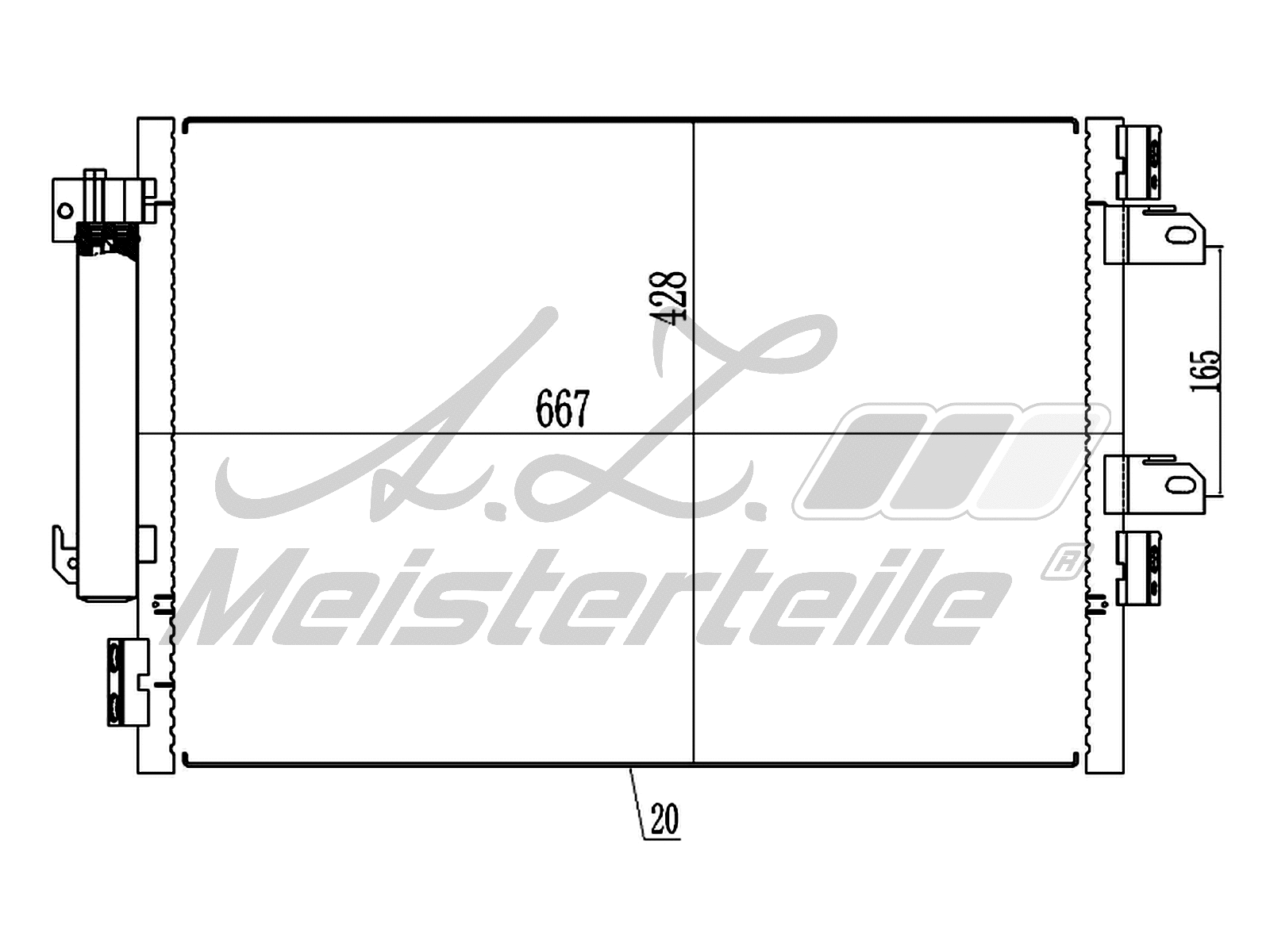 Condenseur, climatisation A.Z. Meisterteile AZMT-45-030-1568