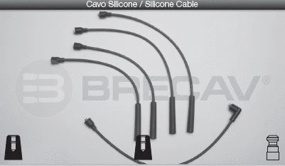 Kit de câbles d'allumage BRECAV 40.502