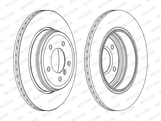 Disque de frein FERODO DDF1260C-D