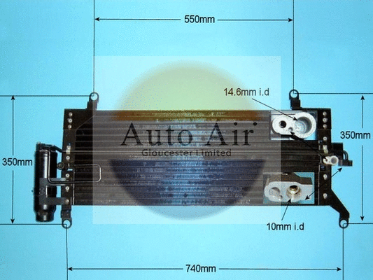 Condenseur, climatisation AUTO AIR GLOUCESTER 16-9775