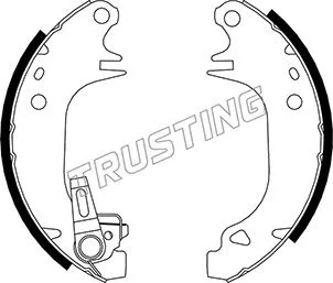 Jeu de mâchoires de frein TRUSTING 088.210Y