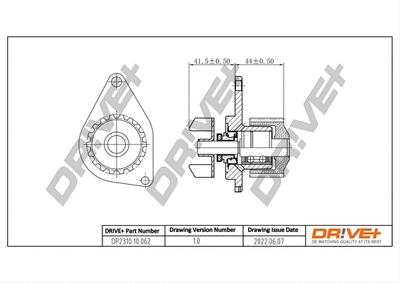 Pompe à eau, refroidissement du moteur Dr!ve+ DP2310.10.062