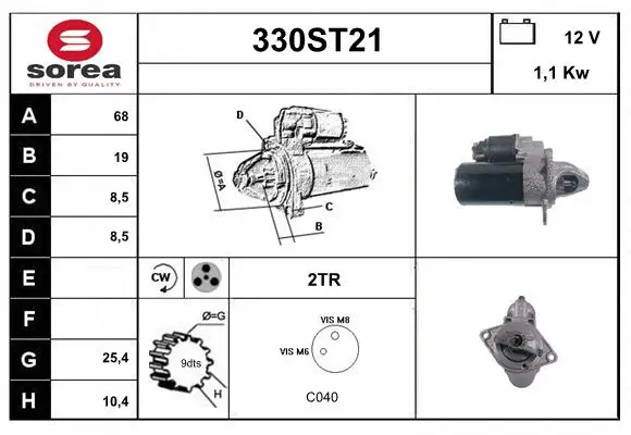 Démarreur STARTCAR 330ST21