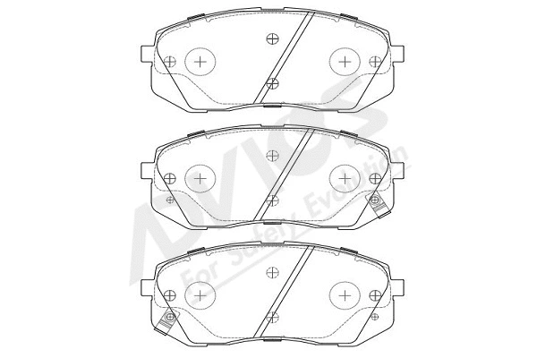 Kit de plaquettes de frein, frein à disque ADVICS-SEA R1N021Y