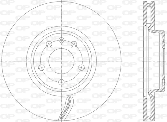 Disque de frein OPEN PARTS BDR2843.20