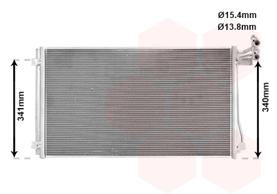 Condenseur, climatisation VAN WEZEL 58015703