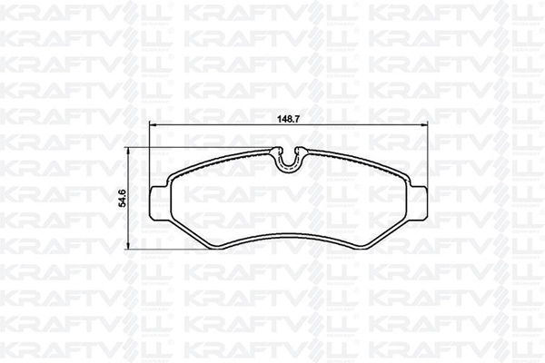 Kit de plaquettes de frein, frein à disque KRAFTVOLL GERMANY 07010079