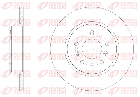 Disque de frein REMSA 61582.00