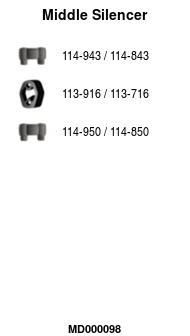 Silencieux central FA1 MD000098