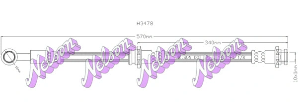 Flexible de frein KAWE H3478
