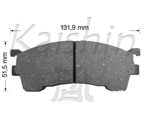 Kit de plaquettes de frein, frein à disque KAISHIN FK3084