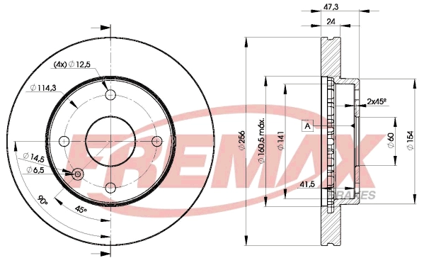 Disque de frein FREMAX BD-8338