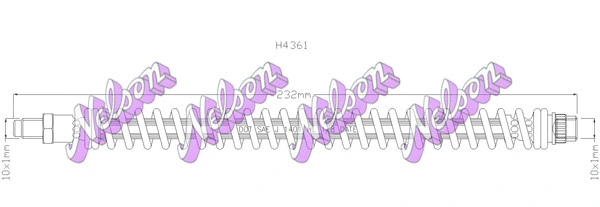 Flexible de frein KAWE H4361