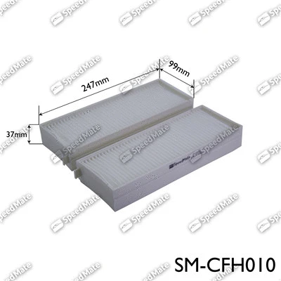 Filtre, air de l'habitacle SpeedMate SM-CFH010