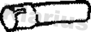 Tuyau d'échappement KLARIUS 110286