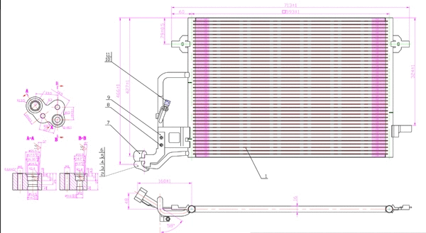 Condenseur, climatisation PowerMax 7110208