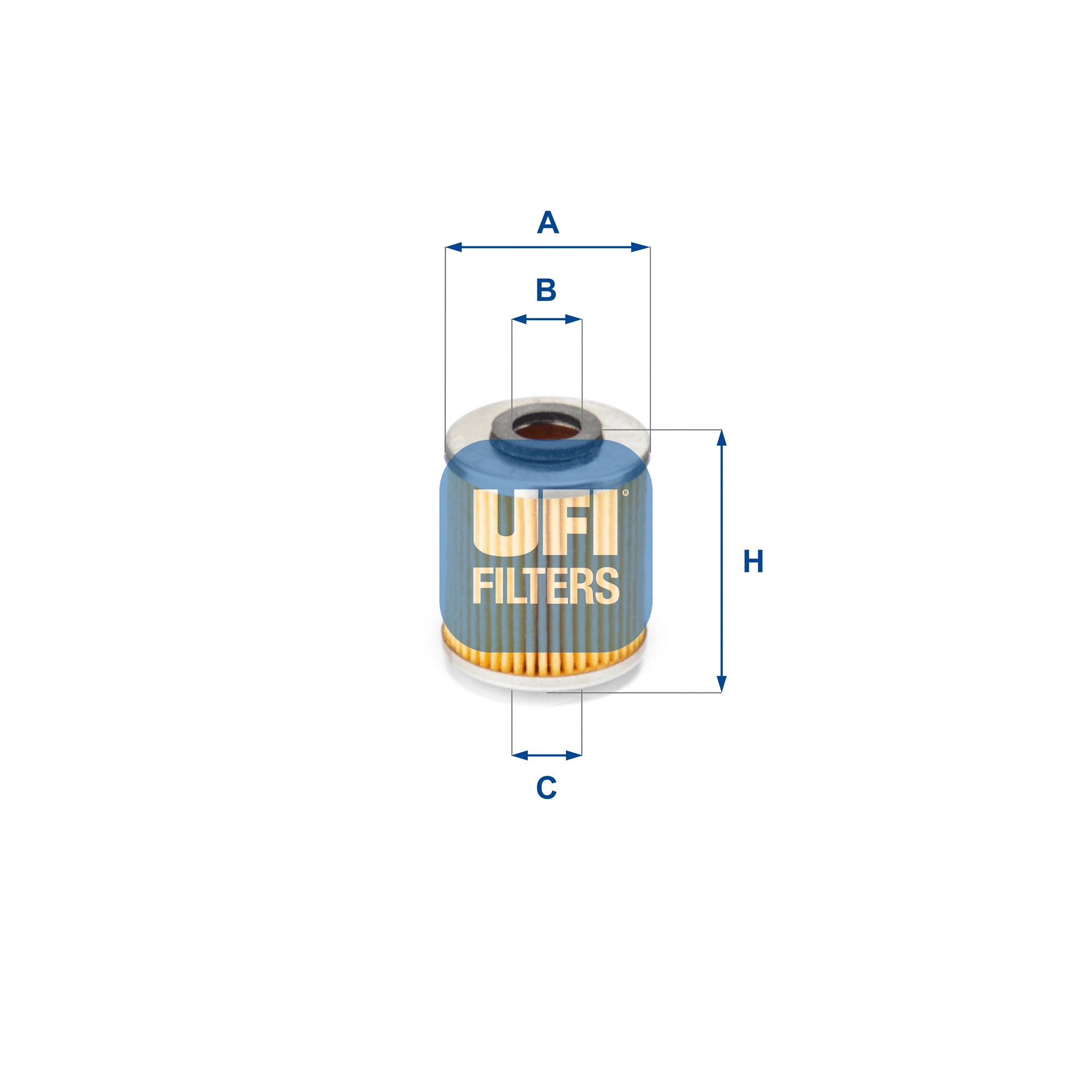 Filtre à huile UFI 25.587.00