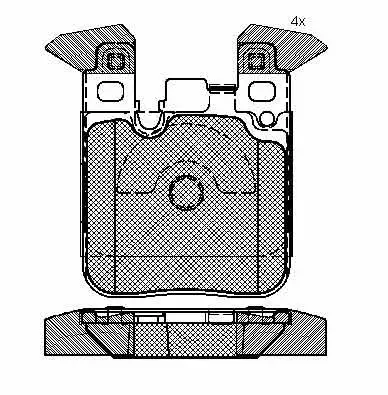Kit de plaquettes de frein, frein à disque Technika 02290A