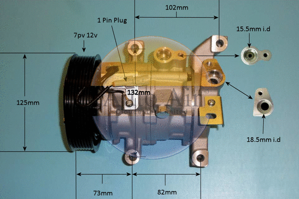Compresseur, climatisation AUTO AIR GLOUCESTER 14-4447P