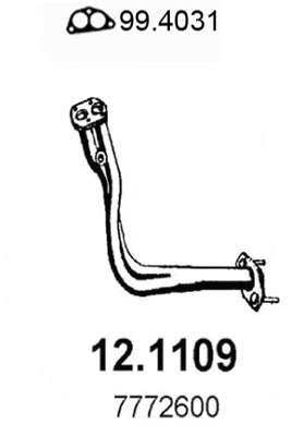 Tuyau d'échappement ASSO 12.1109