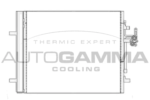 Condenseur, climatisation AUTOGAMMA 105598