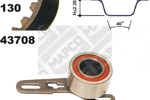 Kit de courroie crantée MAPCO 23708