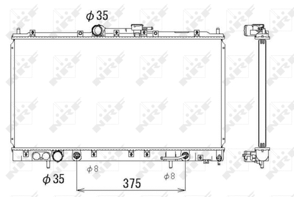 Radiateur, refroidissement du moteur NRF 53313
